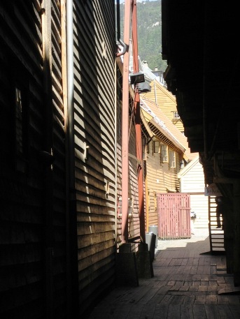 Bryggen alleyway